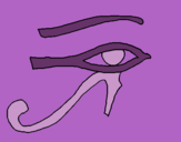 Dibujo Ojo Horus pintado por rosalu