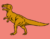 Dibujo Tiranosaurus Rex pintado por georgette 