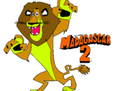 Dibujo Madagascar 2 Alex pintado por drdrdrdr