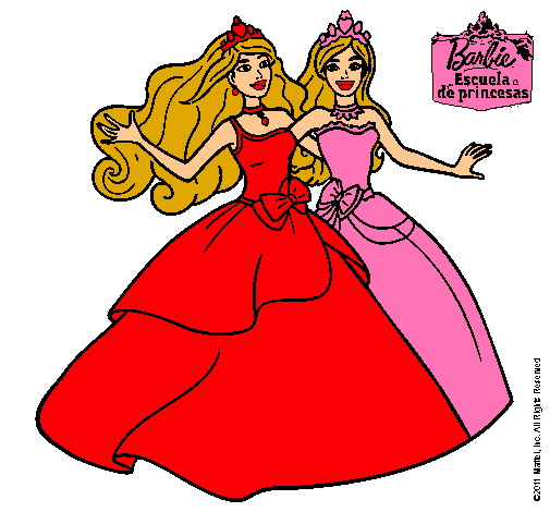 Barbie y su amiga súper felices