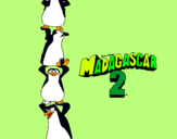 Dibujo Madagascar 2 Pingüinos pintado por ione