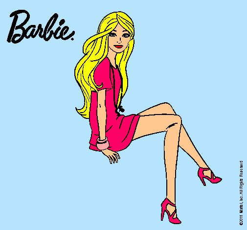 Barbie sentada