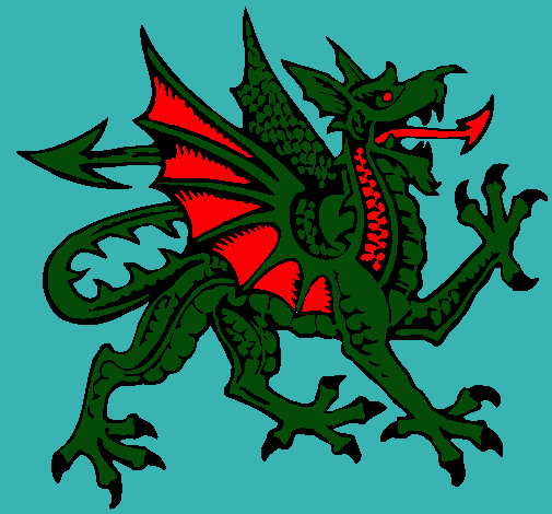 Dibujo Dragón agresivo pintado por archisofi