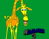 Dibujo Madagascar 2 Melman pintado por chamca