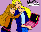 Dibujo El nuevo portátil de Barbie pintado por lauratg