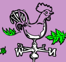 Dibujo Veletas y gallo pintado por kjhtdd3