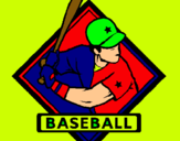 Dibujo Logo de béisbol pintado por orton