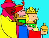 Dibujo Los Reyes Magos 3 pintado por MARIELLA