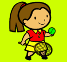 Dibujo Chica tenista pintado por 56565