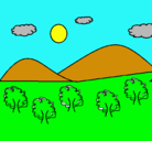 Dibujo Montañas 4 pintado por mnnnnnnhasbs