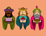Dibujo Los Reyes Magos 4 pintado por maria_belen