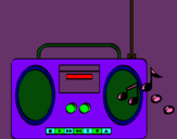 Dibujo Radio cassette 2 pintado por llanilen