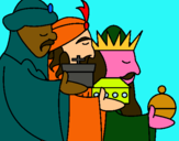 Dibujo Los Reyes Magos 3 pintado por karytele