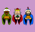 Dibujo Los Reyes Magos 4 pintado por dkfgyhfdty