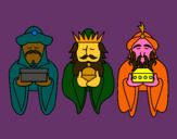 Dibujo Los Reyes Magos 4 pintado por karytele