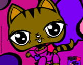 Dibujo Gatito Littlest Pet Shop pintado por alegria