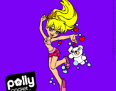 Dibujo Polly Pocket 14 pintado por rouge