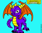 Dibujo Spyro pintado por renatadrag