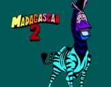 Dibujo Madagascar 2 Marty pintado por taisa