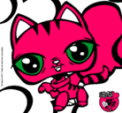 Dibujo Gatito Littlest Pet Shop pintado por chccalita