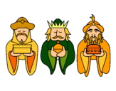 Dibujo Los Reyes Magos 4 pintado por valennnnnnnn