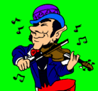Dibujo Duende tocando el violín pintado por guerita5