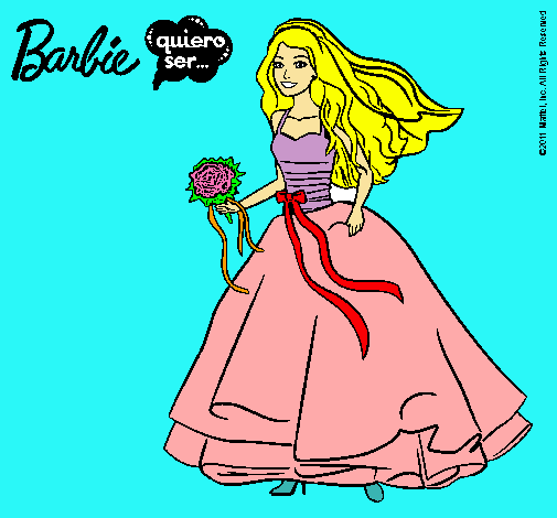 Barbie vestida de novia