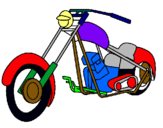 Dibujo Moto pintado por motored