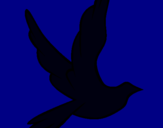 Dibujo Paloma de la paz al vuelo pintado por desy