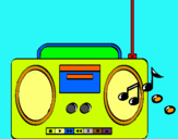 Dibujo Radio cassette 2 pintado por julianhdkhdf