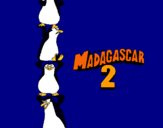 Dibujo Madagascar 2 Pingüinos pintado por jaels