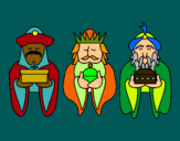 Dibujo Los Reyes Magos 4 pintado por 132002