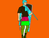 Dibujo Soldado romano pintado por colivenc