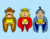 Dibujo Los Reyes Magos 4 pintado por adrianyyoly