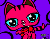 Dibujo Gatito Littlest Pet Shop pintado por sana