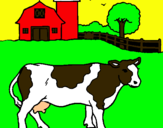 Dibujo Vaca pasturando pintado por victorarmand