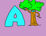 Dibujo Árbol pintado por albiiitaa