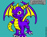 Dibujo Spyro pintado por Lulu123435