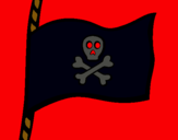 Dibujo Bandera pirata pintado por marco1234