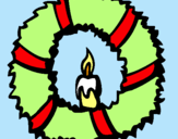 Dibujo Corona de navidad II pintado por moranahvctyd