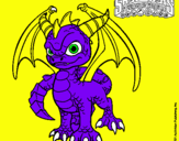 Dibujo Spyro pintado por espiro