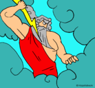 Dibujo Dios Zeus pintado por dios