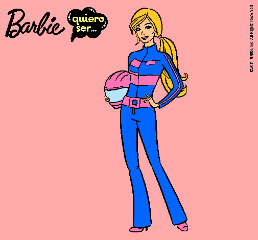 Barbie piloto de motos