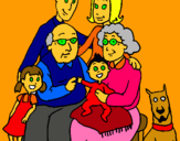 Dibujo Familia pintado por qwertyuiopa