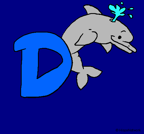 Dibujo Delfín pintado por dany_miley