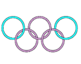 Dibujo Anillas de los juegos olimpícos pintado por PuBm