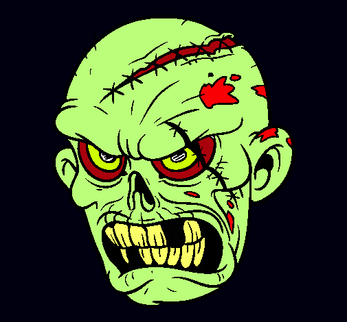 Dibujo Zombie pintado por sofiarico