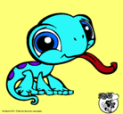 Dibujo Lagarto Littlest Pet Shop pintado por Henna