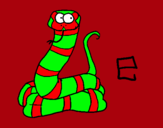 Dibujo Serpiente pintado por sardanes