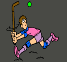 Dibujo Jugador de hockey sobre hierba pintado por franmario
